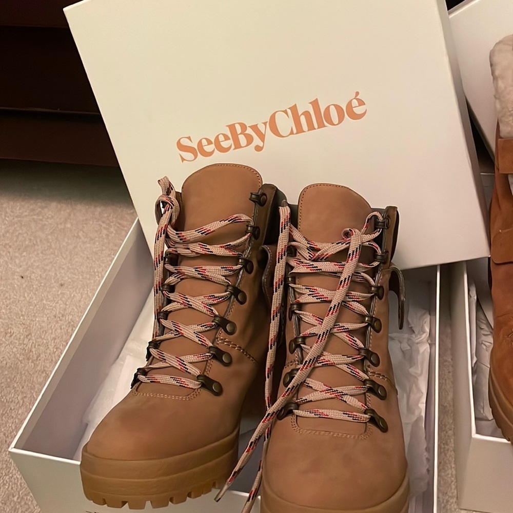 See By Chloe tan boot brand new size 40